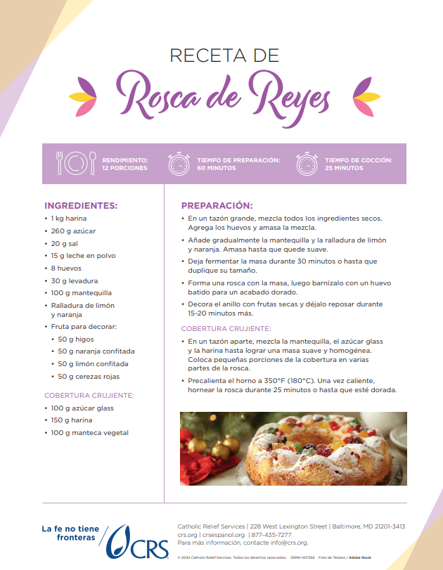 Receta de la Rosca de Reyes